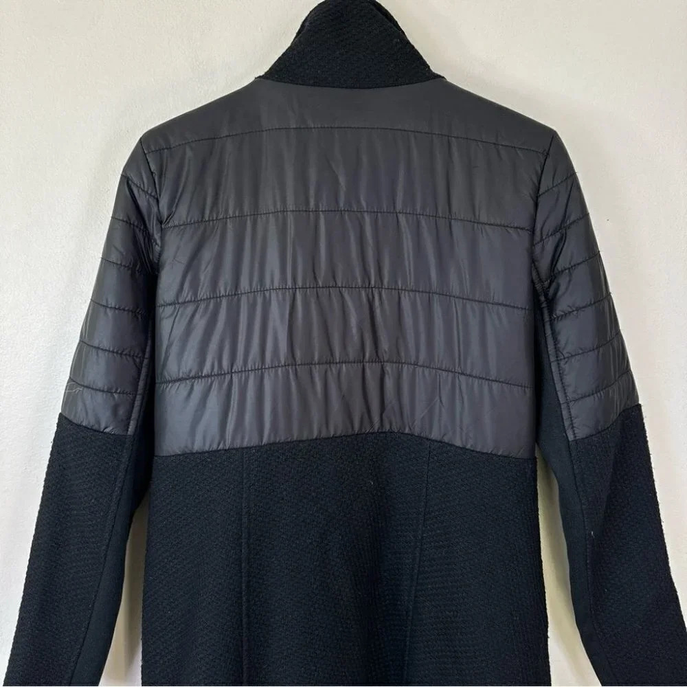 BCBGeneration Quilted Textured Long Asymmetric Zipper Jacket - Picture 15 of 16